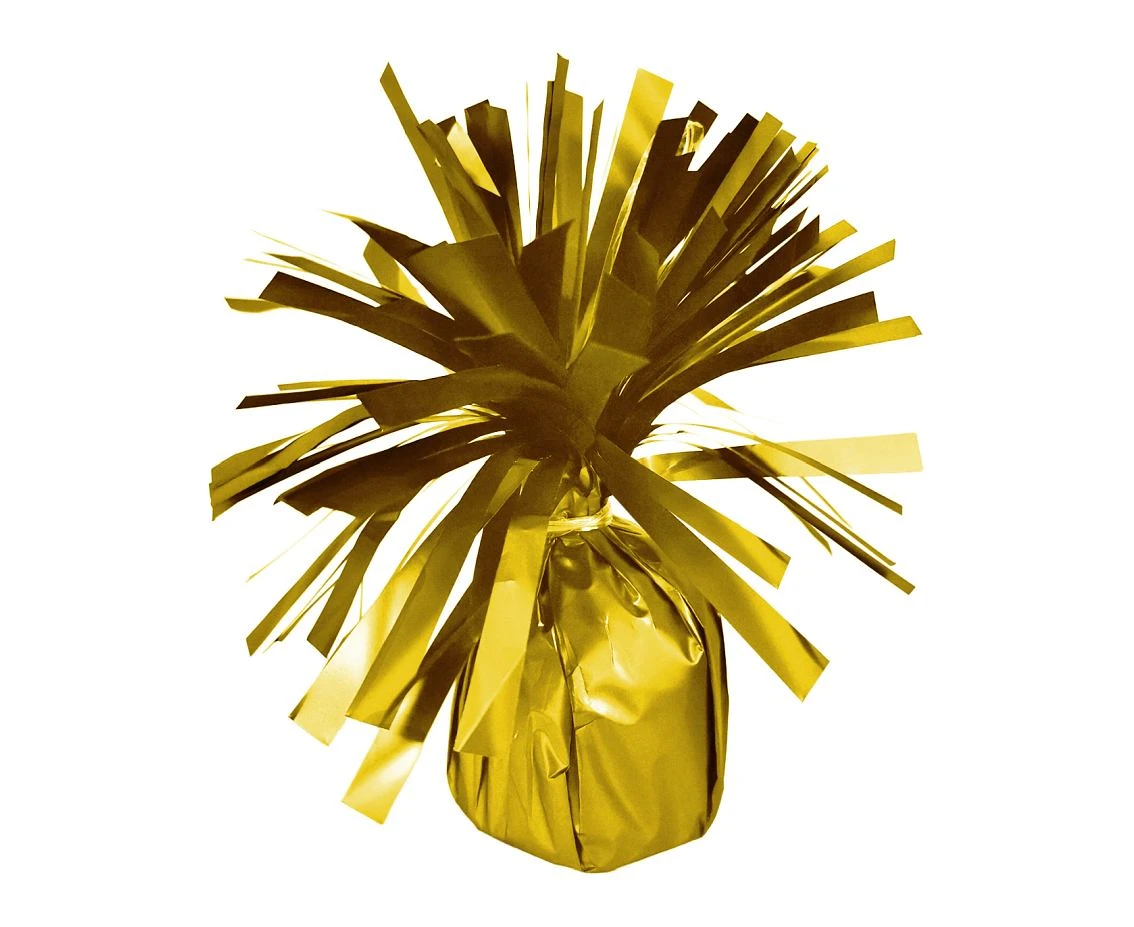 Ciężarek foliowy do balonów z helem, satynowy royal gold, 170g, 1szt.