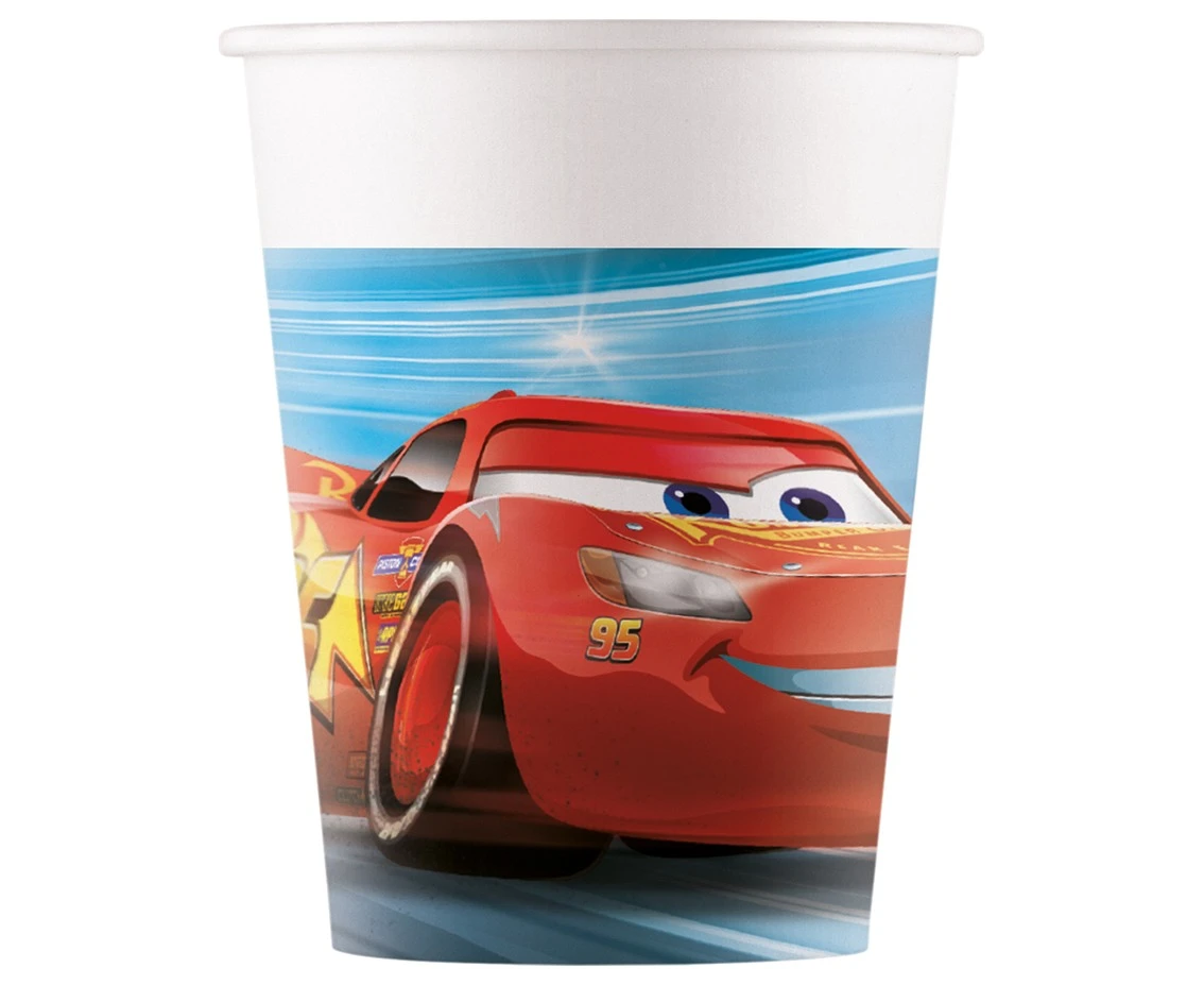 Kubeczki papierowe (WM), Cars 3 (Disney), 200ml, 8 szt. (SUP label)