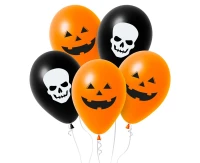 Balony Czaszki i Dynie, 12", 5 szt.
