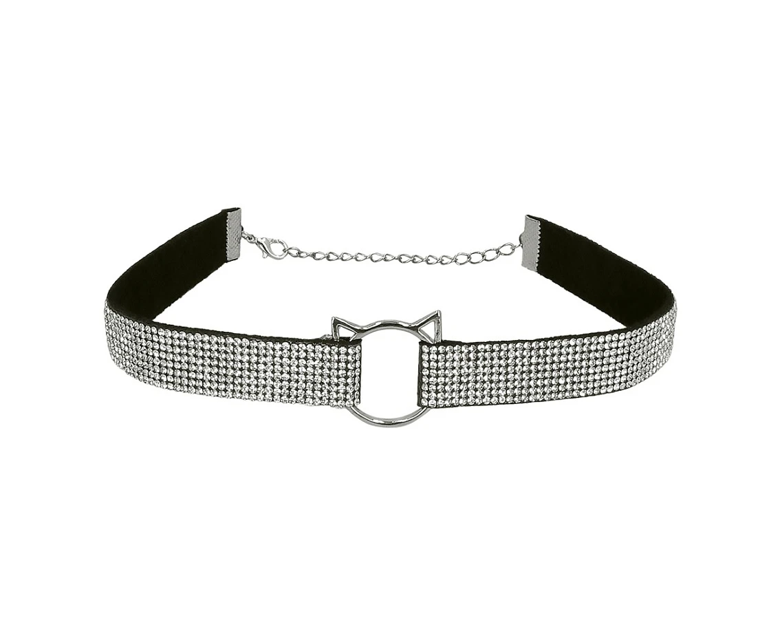 Zestaw Kot diamentowy (tiara, naszyjnik)