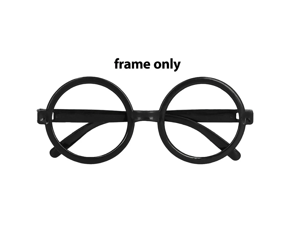 Zestaw Czarodziej/ka (okrągłe okulary, różdżka)