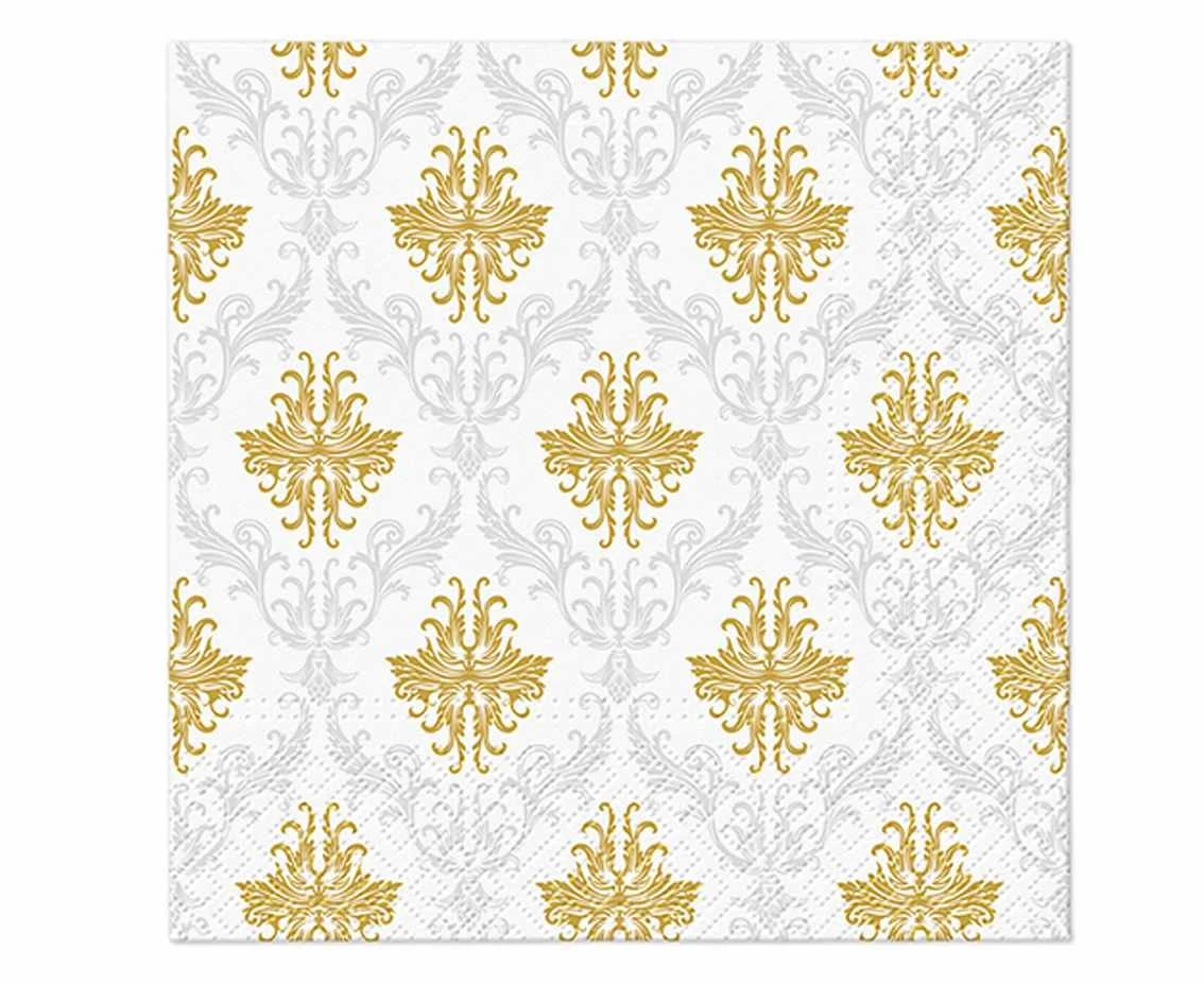Serwetki papierowe Royal Ornament silver, 20szt.
