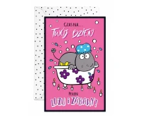 Kartka Urodzinowa Hipopotam w wannie