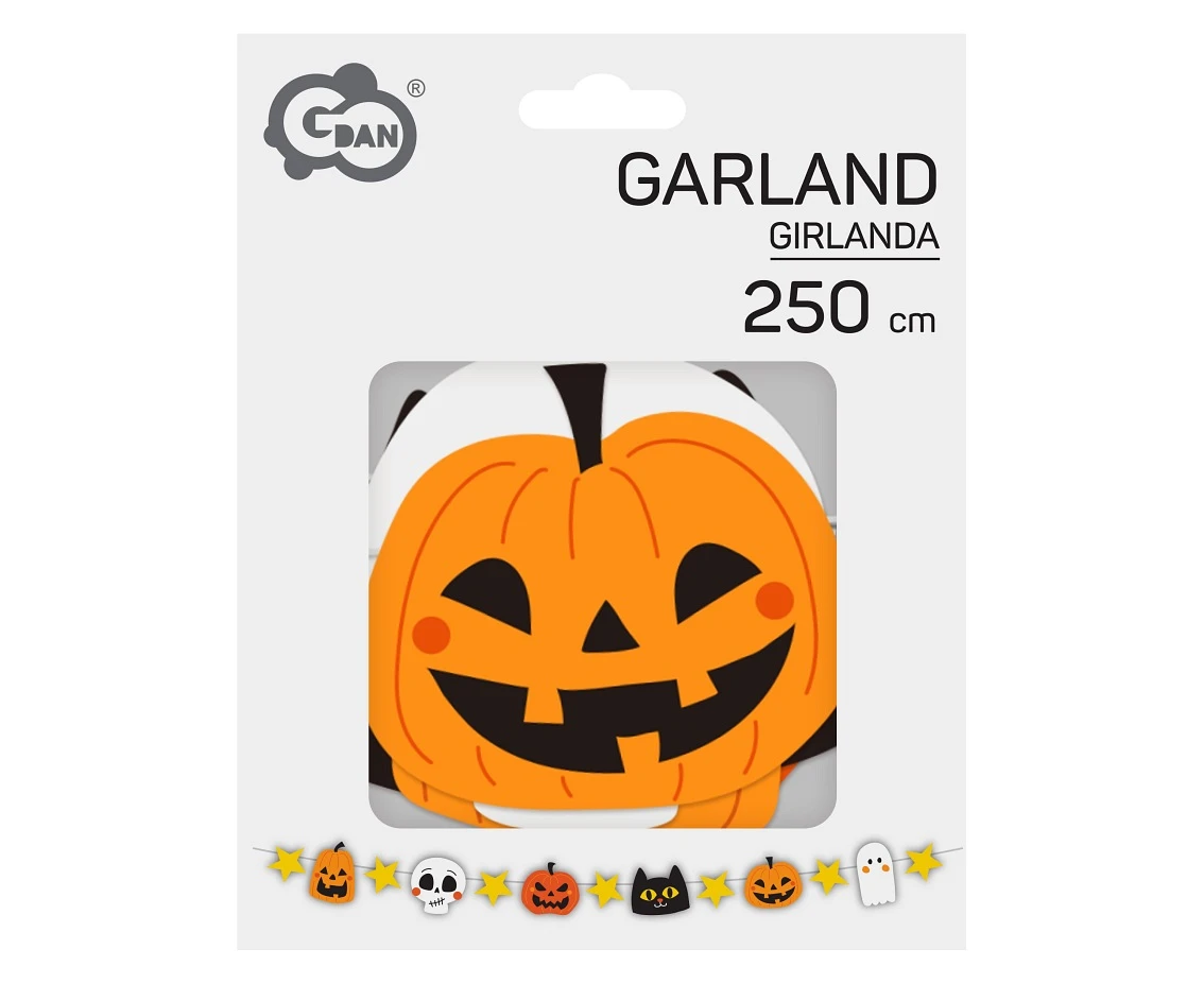 Girlanda papierowa Halloween, dł. 250 cm