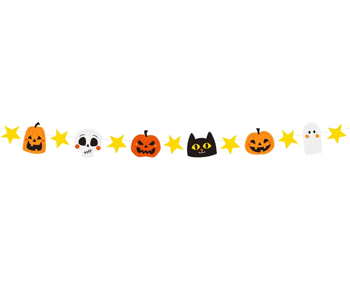Girlanda papierowa Halloween, dł. 250 cm