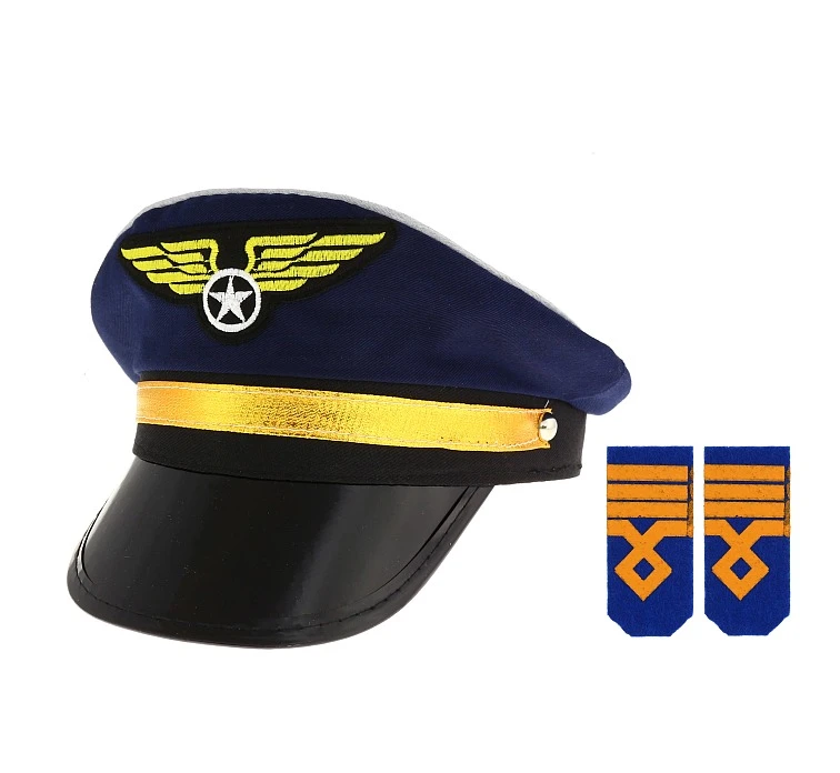 Czapka pilota, z pagonami, rozm. L