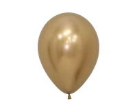 Balony Sempertex 5", (reflex gold) Chromowane Złote, 50 szt.