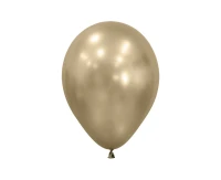 Balony Sempertex 5", (silk gold dust) Silk, Złote, 50 szt.