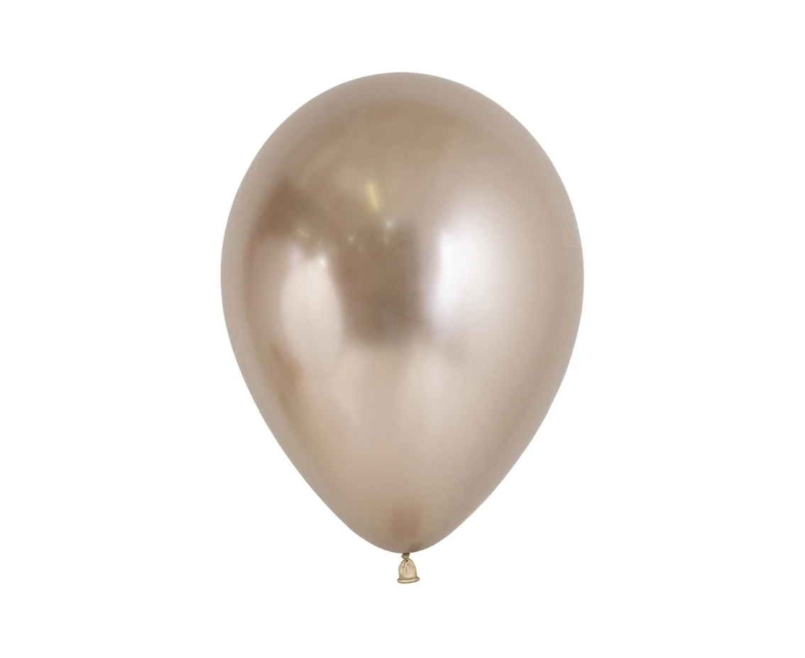Balony Sempertex 5", (reflex champagne) Chromowane Szampańskie, 50 szt.
