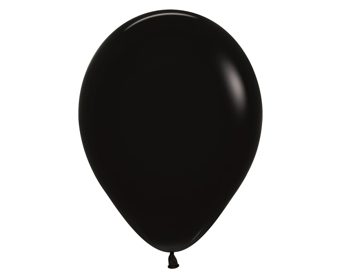 Balony Sempertex 12", (black) Czarne, 50 szt.