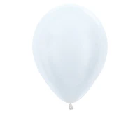 Balony Sempertex 12", (pearl white) Perłowobiałe, 50 szt.