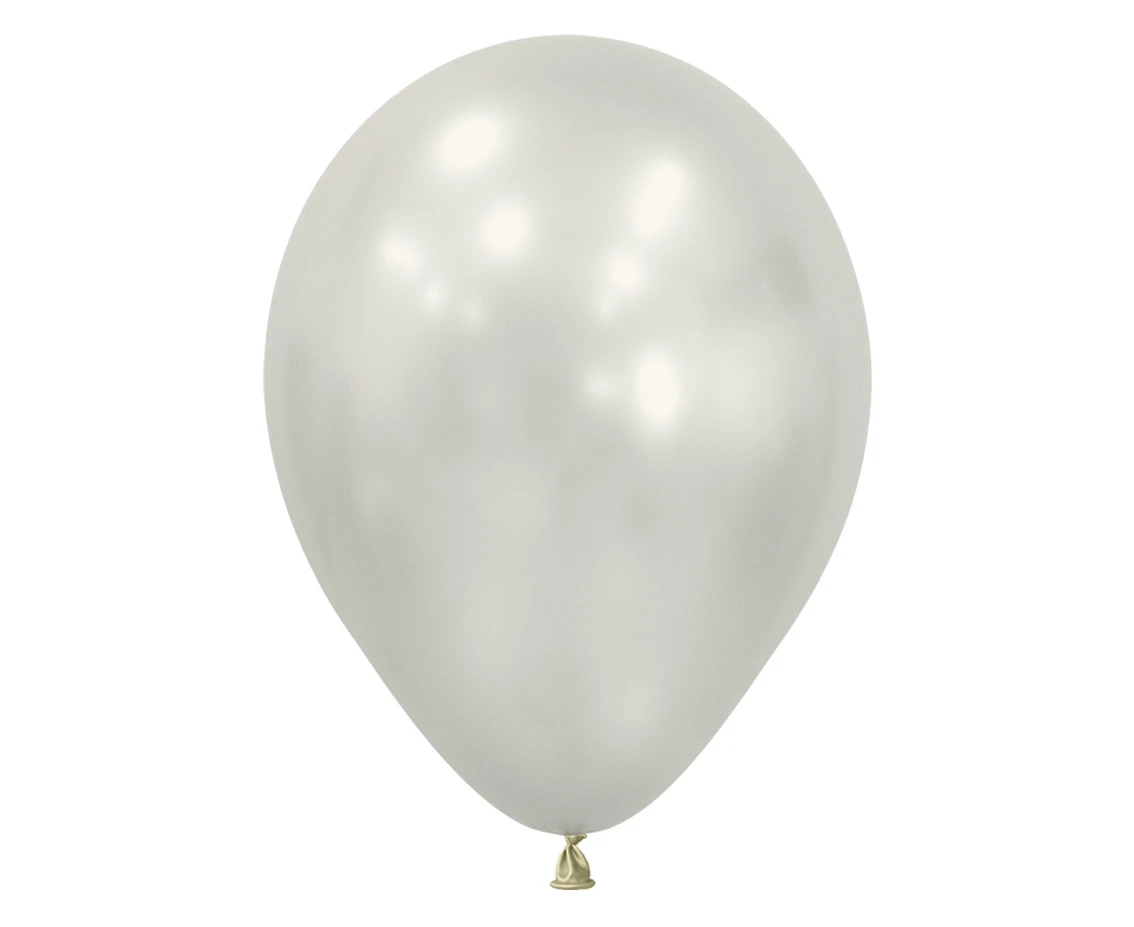 Balony Sempertex 12", (silk oyster white) Silk, Białe, 50 szt.