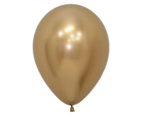 Balony Sempertex 12", (reflex gold) Chromowane Złote, 50 szt.