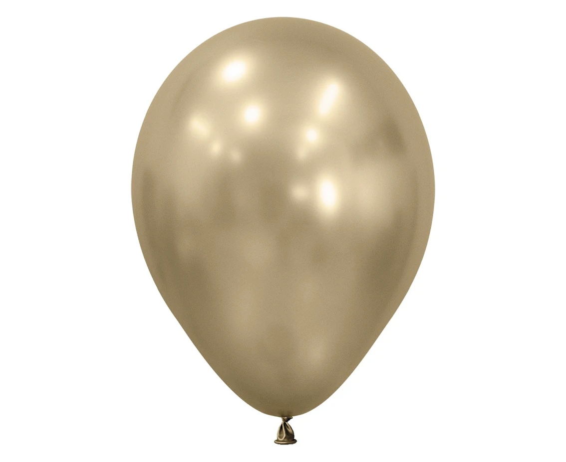 Balony Sempertex 12", (silk gold dust) Silk, Złote, 50 szt.
