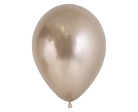 Balony Sempertex 12", (reflex champagne) Chromowane Szampańskie, 50 szt.