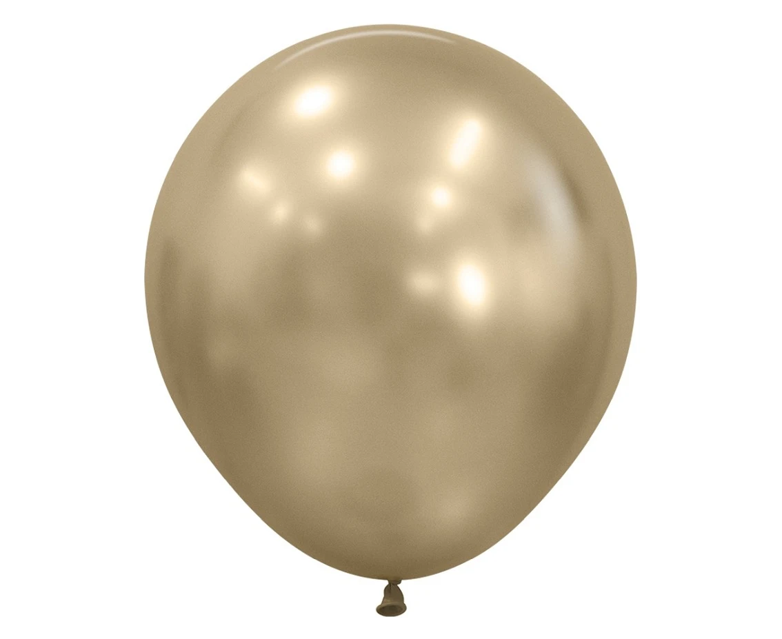 Balony Sempertex 18", (silk gold dust) Silk, Złote, 15 szt.
