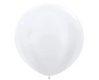 Balony Sempertex 24", (pearl white) Perłowobiałe, 3 szt.