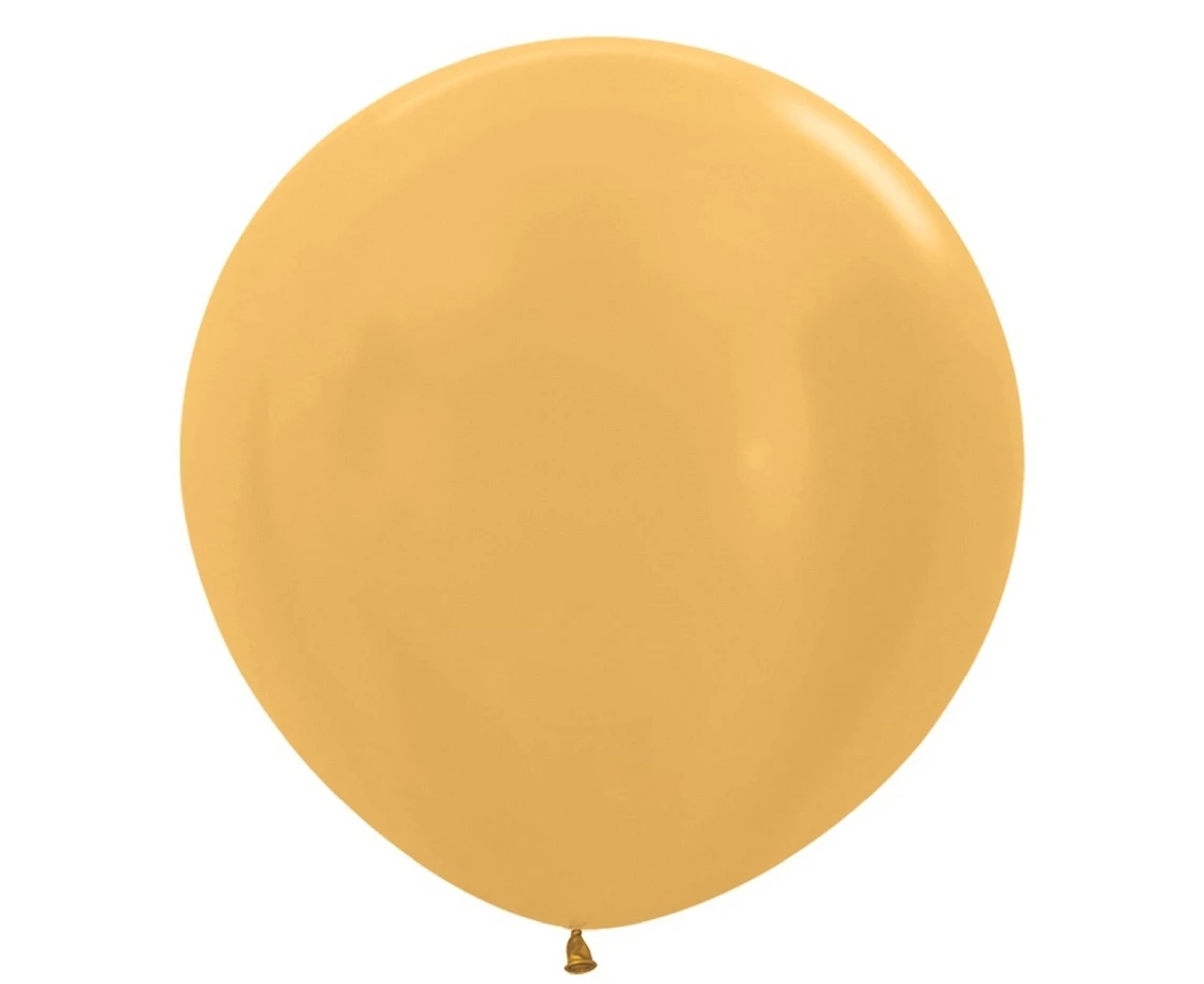 Balony Sempertex 24", (metallic gold) Metaliczne, Złote, 3 szt.