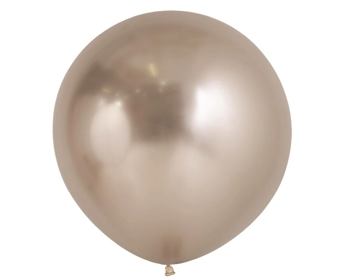 Balony Sempertex 24", (reflex champagne) Chromowane Szampańskie, 3 szt.