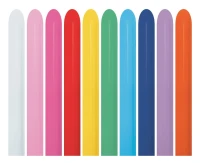 Balony Sempertex 2", (nozzle fashion assortiment) Do modelowania, Pastel Mix, 100 szt.