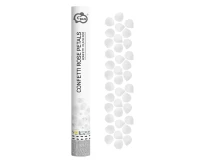 Konfetti pneumatyczne Płatki Róż, białe, tekstylne / 40 cm