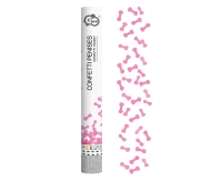 Konfetti pneumatyczne papierowe penisy różowe 18+ / 40 cm