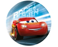 Talerzyki papierowe Cars 3, next generation, 20 cm, 8 szt. (FSC)