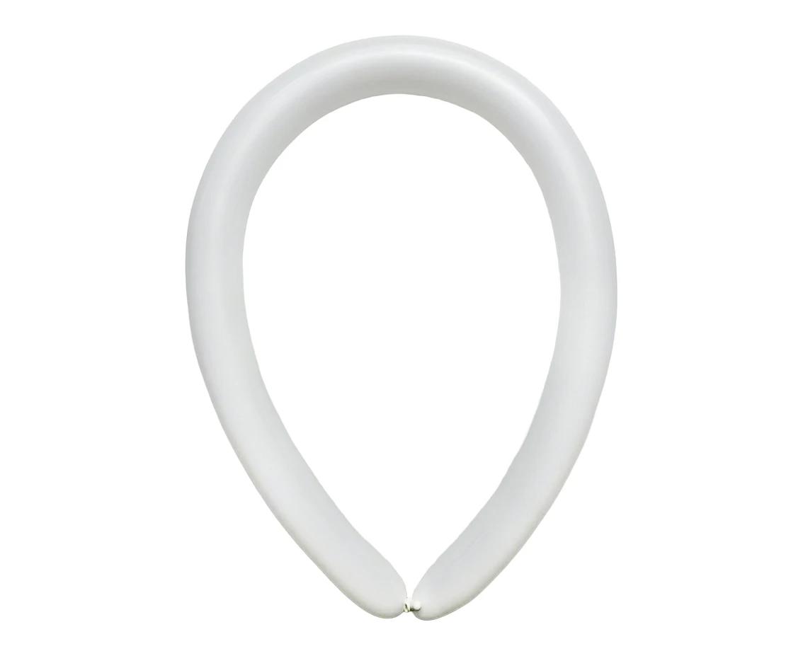 Balony Decomex, M260 pastel białe, 100 szt.
