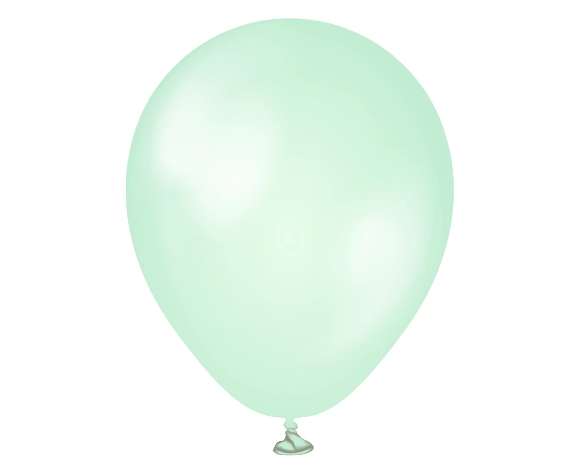 Balony Kalisan 5", (pearl green) perłowe zielone, 50 szt.