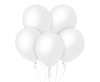 Balony Kalisan 11", (opaque satin snow white) nieprzezroczyste satynowe śnieżnobiałe, 50 szt.