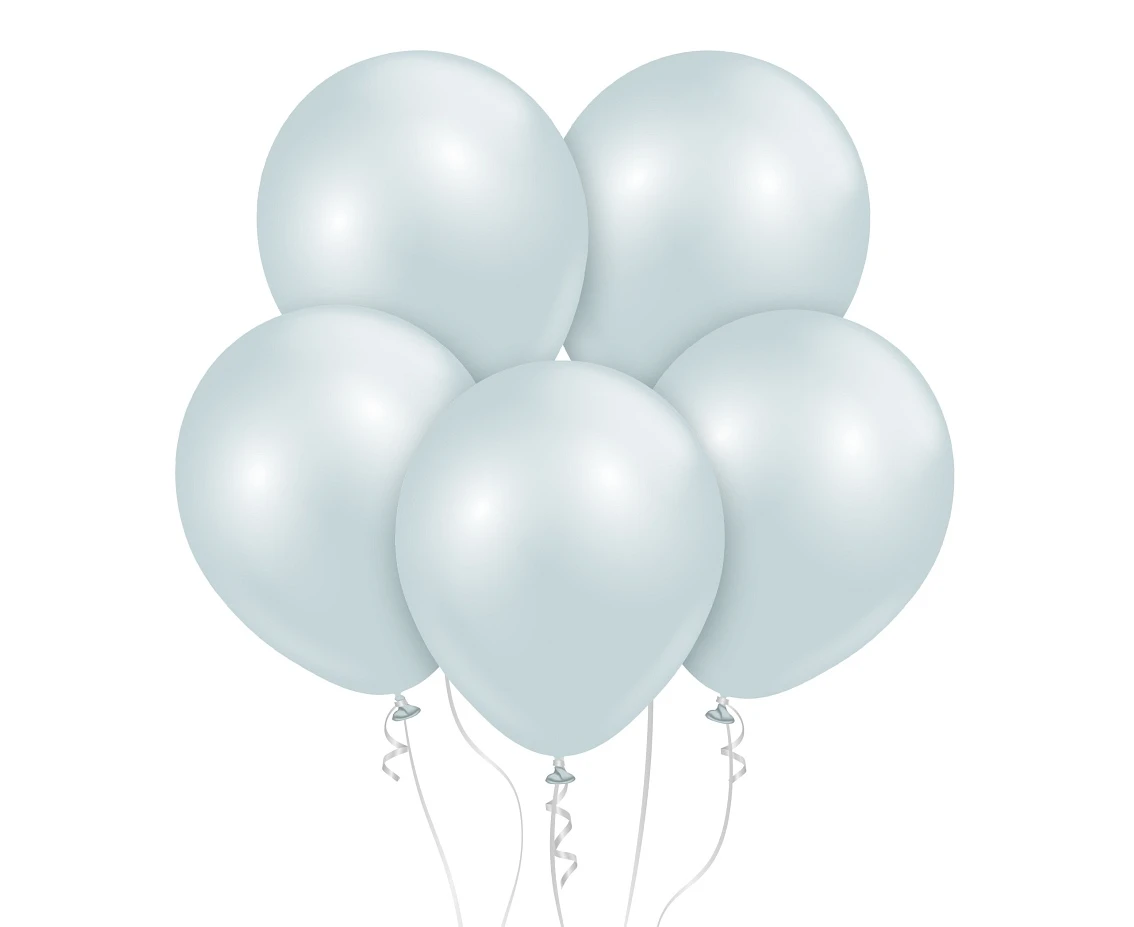 Balony Kalisan 18", (aura ice blue) aura lodowy błękit, 25 szt.