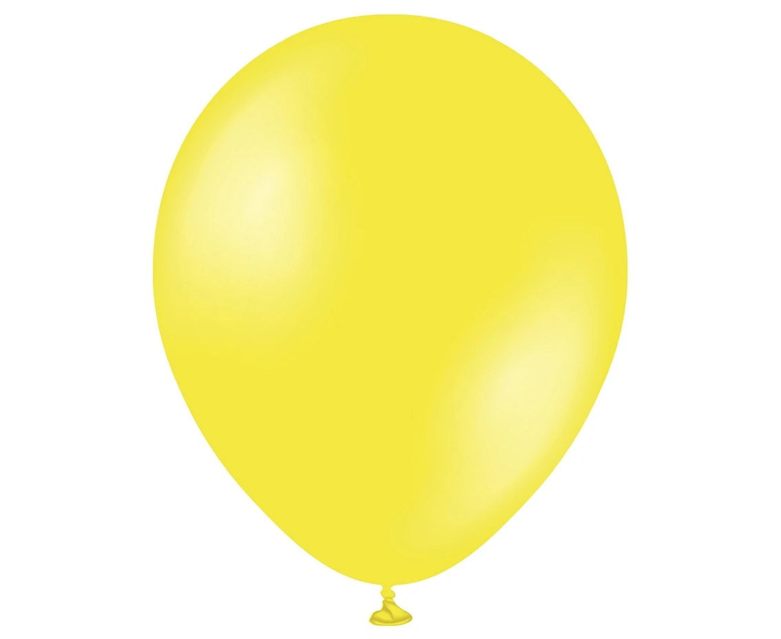 Balony Kalisan 11", (metallic yellow) metalik żółte, 50 szt.