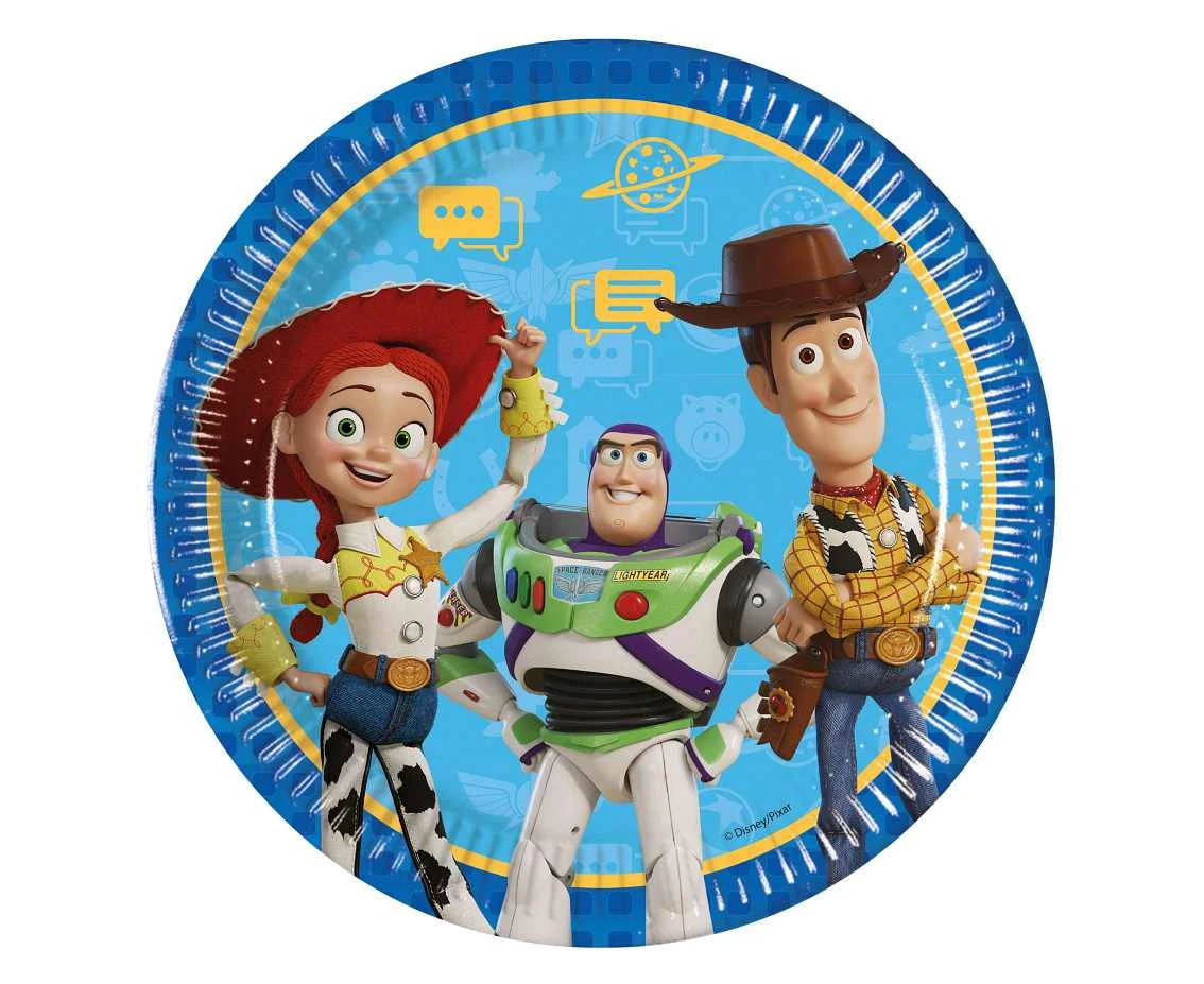 Talerzyki papierowe Toy Story, next generation, 23 cm, 8 szt. (FSC)