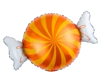 Balon foliowy Cukierek pomarańczowy, 34x53cm