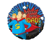 Balon foliowy 18" Tata bohater "Super Hero Dad"