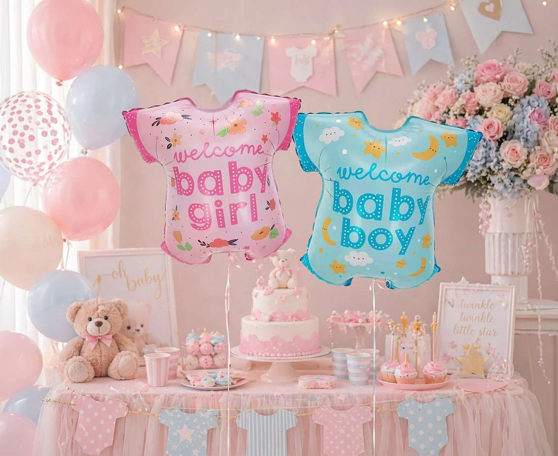 Balon foliowy Body dziewczęce "Baby Girl", 48x50cm