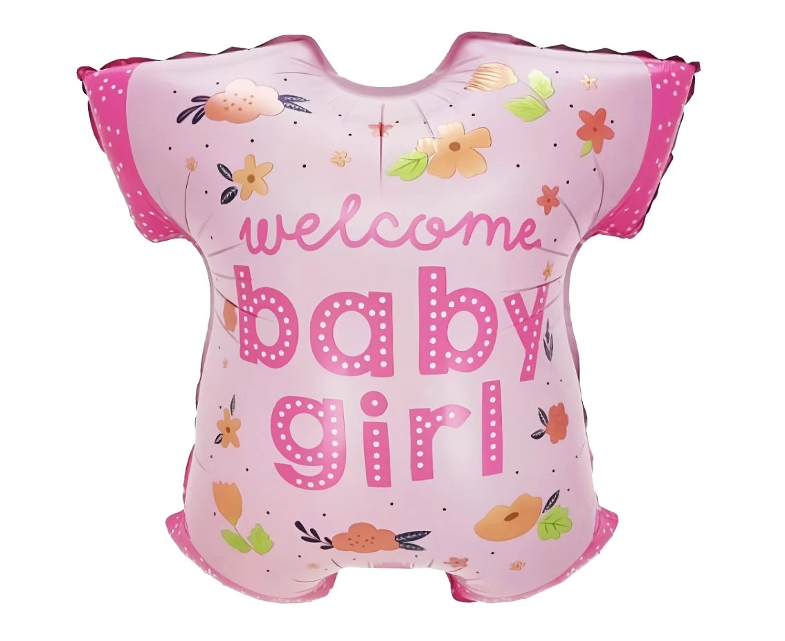 Balon foliowy Body dziewczęce "Baby Girl", 48x50cm