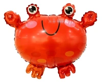 Balon foliowy Czerwony krab, 37x43cm