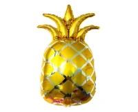 Balon foliowy Ananas, złoty, 35x57cm