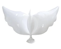 Balon foliowy Gołąbek, biały, 58x82cm