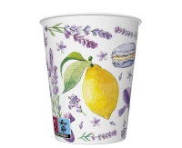 Kubeczki papierowe Lawenda i cytrusy, 250 ml, 8 szt.