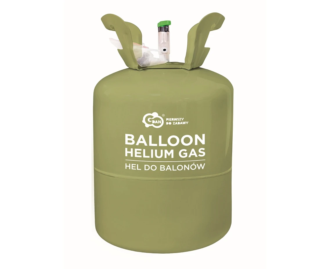 Butla z helem (jednorazowa) na 50 balonów rozm. 9 cali, prod. GoDan