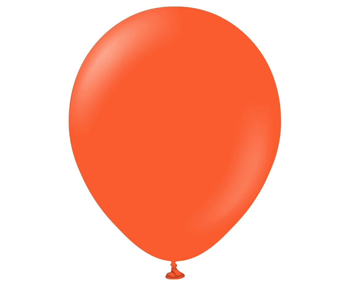 Balony Kalisan 12", standard jaskrawopomarańczowe (Flame Orange), 50 szt.