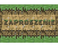 Zaproszenie Pixel Block, 10 szt.