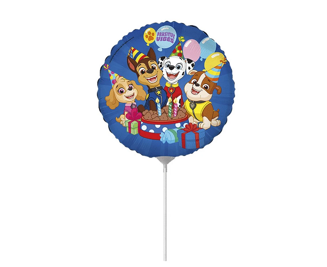 Balon foliowy 9" FX - Paw Patrol mini (okrągły), niepakowany