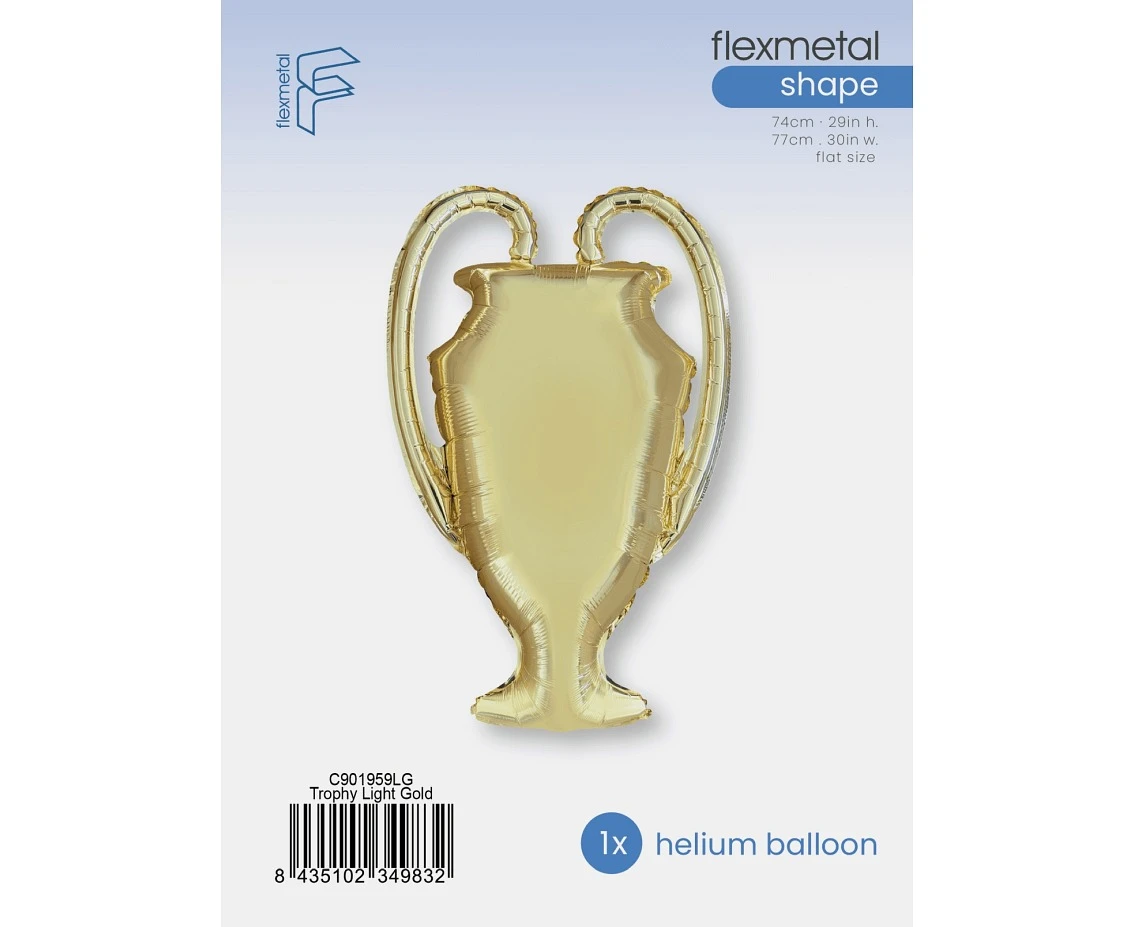 Balon foliowy 24" FX - Puchar (jasnozłoty), pakowany