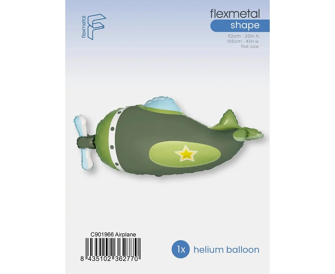 Balon foliowy 24" FX - Samolot, pakowany
