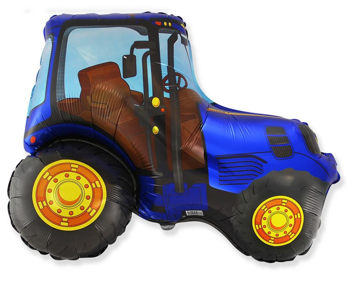 Balon foliowy 24" FX - Traktor (niebieski), niepakowany