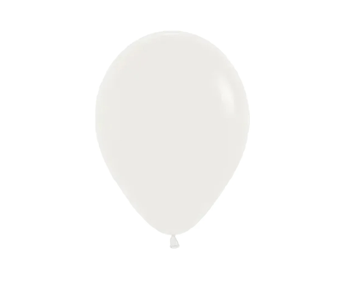 Balony Sempertex 5", (almond white) Migdałowe Białe, 50 szt.