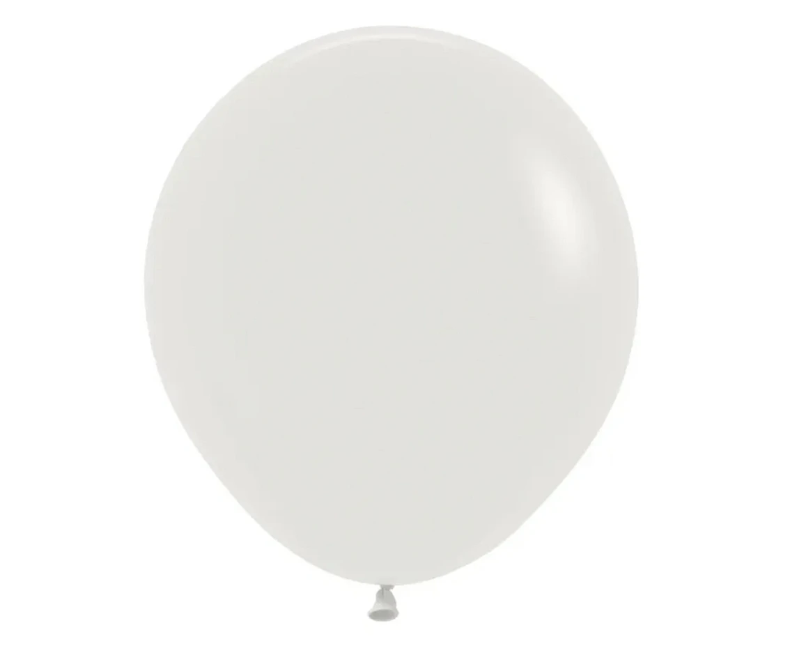 Balony Sempertex 18", (almond white) Migdałowe Białe, 25 szt.